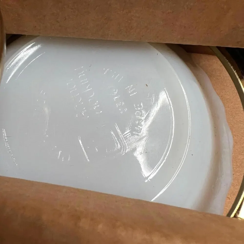 Vintage Kromex Elite Brass‎ Double Sauce Server 2368-24 White Milk Glass Bowls